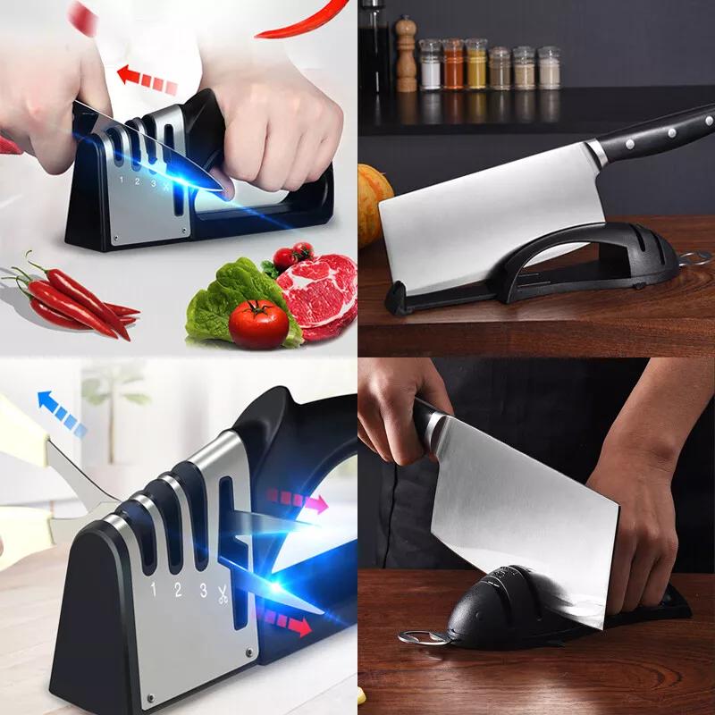 DE Warehouse 24H Shipping Free Delivery 4 In1 Knife Sharpener Kitchen Grinder Diamond Knives for Sharp Scissors Tool