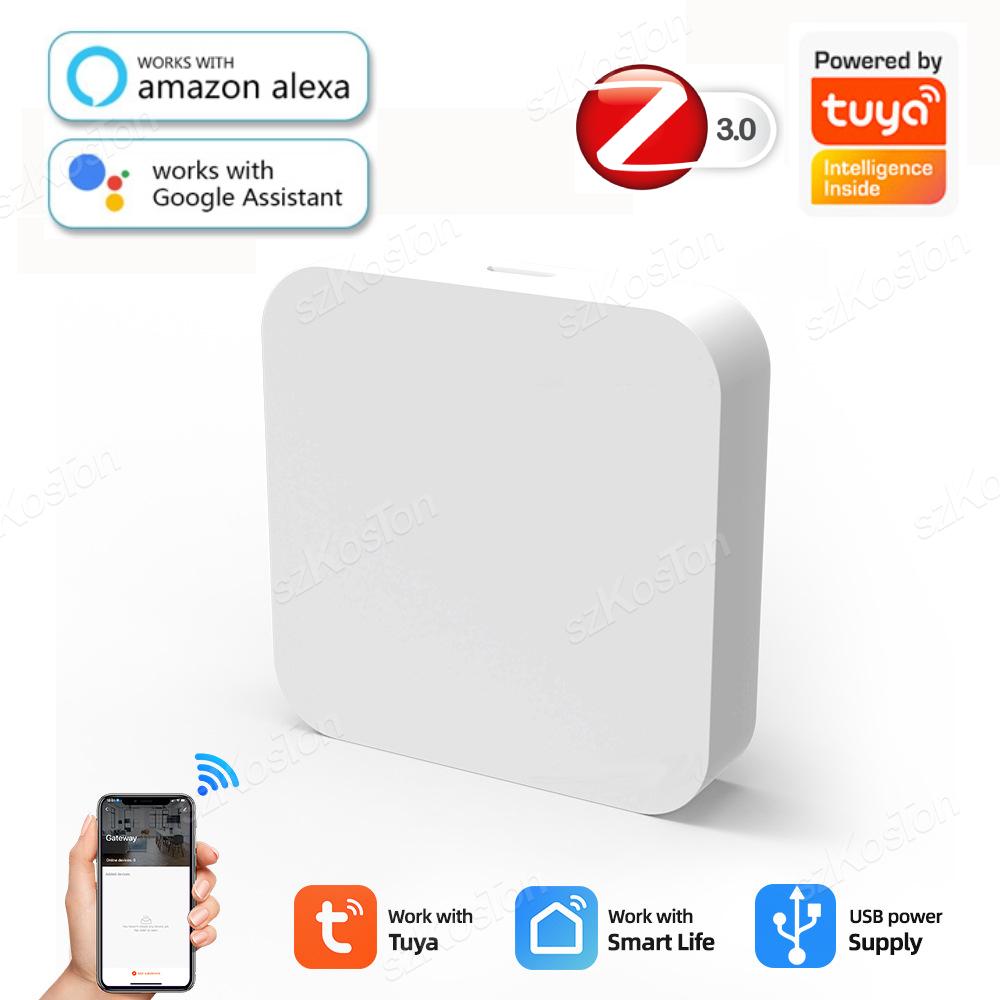Tuya Smart Life APP Zigbee 3.0 Gateway Hub Устройство автоматизации умного дома Дистанционное управление Беспроводной мост Работает с Alexa Google