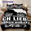 Angelic Embrace Love Unity Three-piece set (1 * duvet cover + 2 * pillowcase, without core) 2D Flat Christmas birthday gift Bedding set
