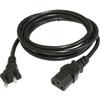 Сетевой кабель питания, 3-контактный, Прямой, IEC 60320 C13, Черный, Соответствует RoHS, 1,8 м (180см)