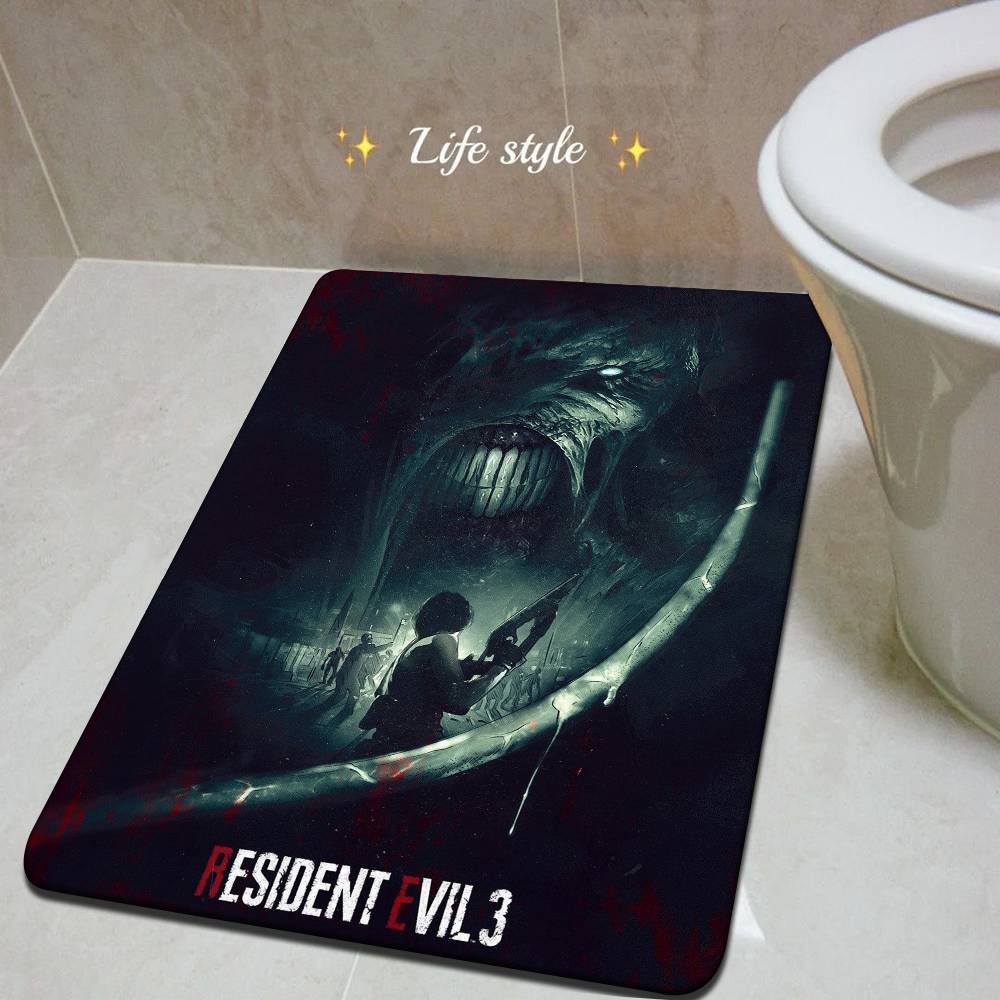 1PC Game R-Resident Evil Bathroom Mat Kids Room Bedroom Decoration Balcony Anti-Slip Doormat Living Room Welcome Rug