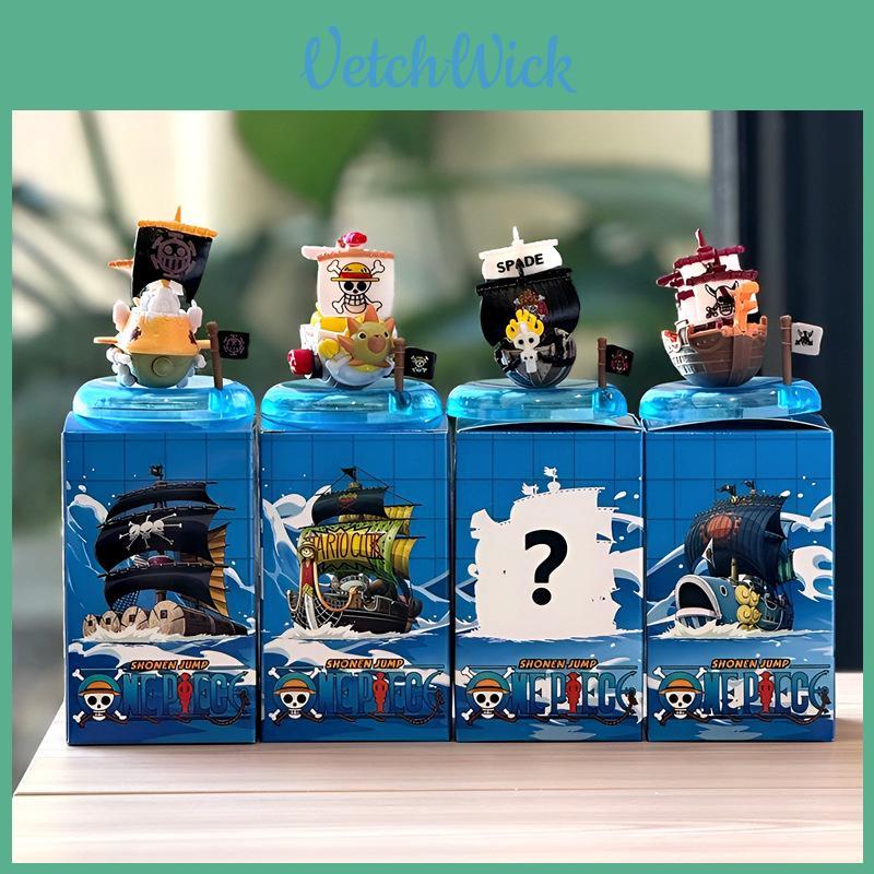Набор моделей пиратских кораблей One Piece для детей, ПВХ, коллекционные фигурки, декор для стола, подарок
