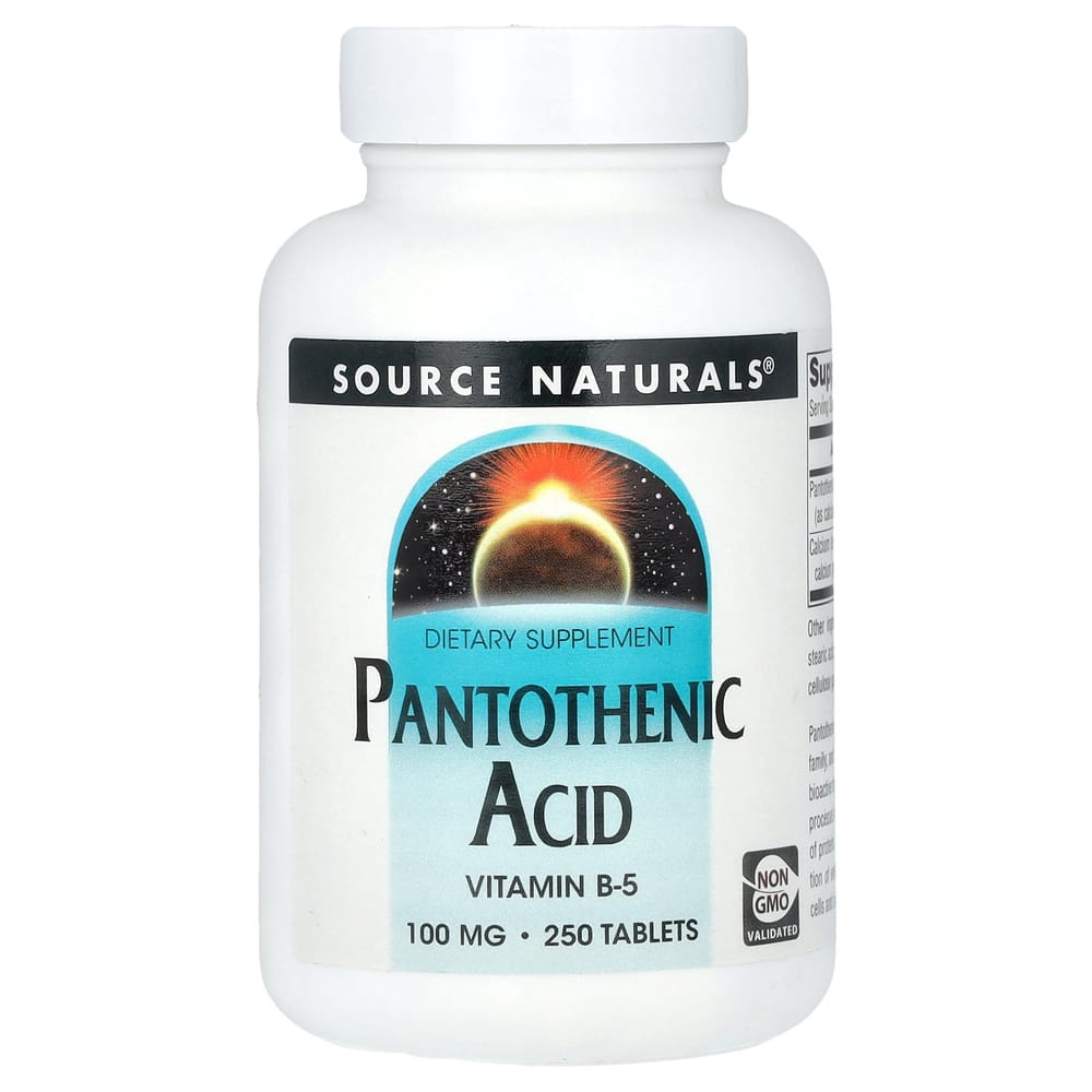 Source Naturals Pantothenic Acid 100mg, 250 Tablets