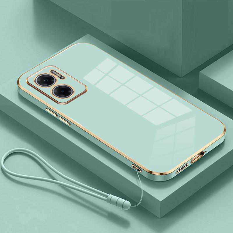 Для Xiaomi Redmi 10 Prime + 5G чехол Роскошный квадратный чехол для телефона Redmi Note 11E Противоударный силиконовый чехол-накладка Fundas