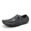 Fashion Fashion Men Loafers Shoes Leather Casual Men's Flats Design Lace-Up Plus Size 38-47 Men Moccasins Driving Shoes