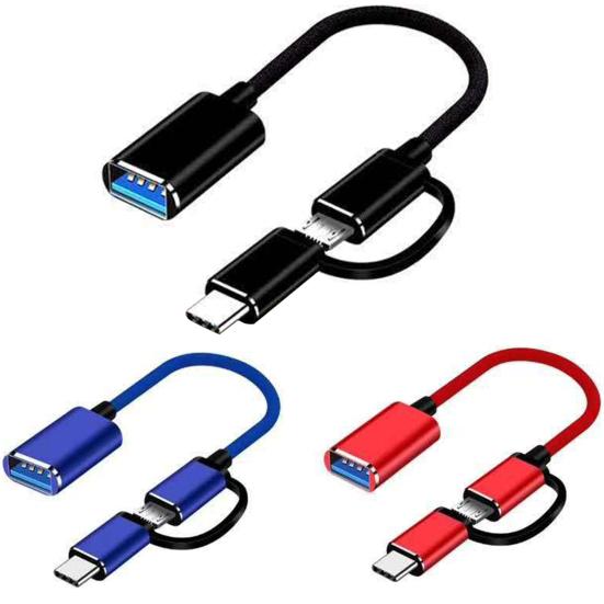 OTG Converter Fast 2 In 1 Transmission Multifunctional Micro USB Type-C To USB3.0