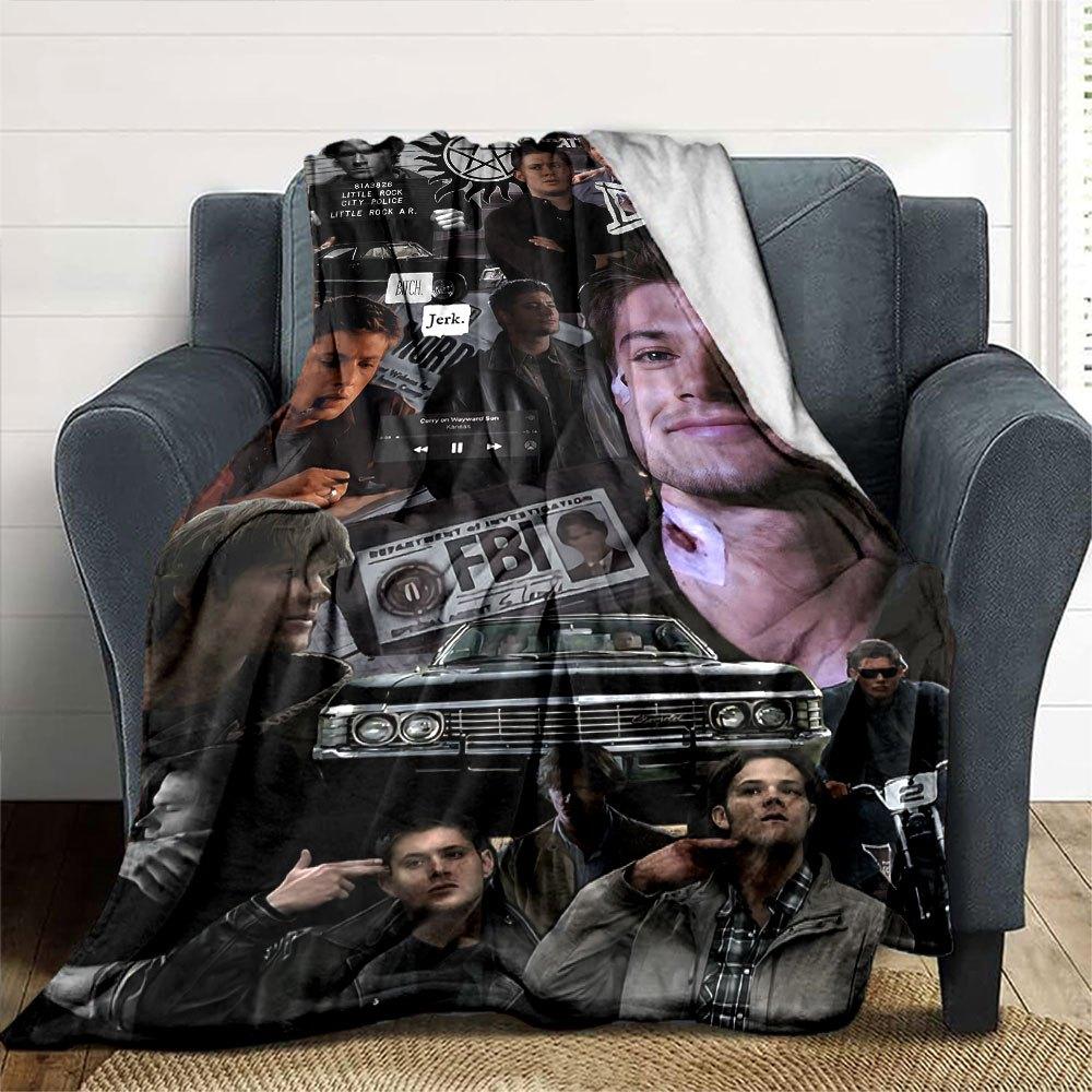 1 шт. Плед «Сверхъестественное 25», мягкий, теплый, для дома, офиса, путешествий, всесезонное, уютное постельное белье, подарок, уютный офисный аксессуар