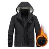 Autumn and Winter New Fleece Jacket Men's Military Tooling Large Size Multi-bag Can Be Off The Hat Thickened Jacket