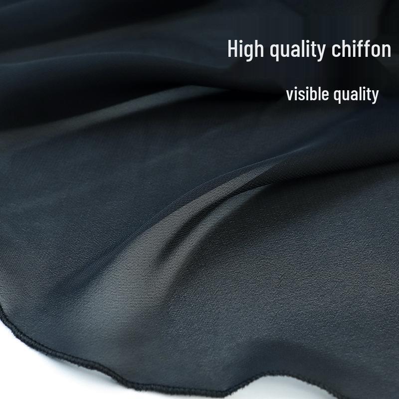 Взрослая шифоновая сетчатая балетная юбка - средней длины, большой клёш, цельная на завязках