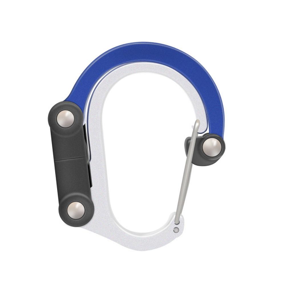 Lightweight Carabiner Clip and Hook Backpack Hanger Outdoor Survival Climbing Carabiner Rotating Hook Easy To Use