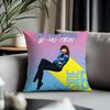 Fashion Ccarly Rae Jepsenful Cushion Cover Antidustmite Pillowcase Invisible Zipper Silky Short Plush Sofa Cushion Cover