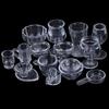 17Pcs/Set 1:12 Dollhouse Miniature Transparent Tableware Diy Pretend Play Toys