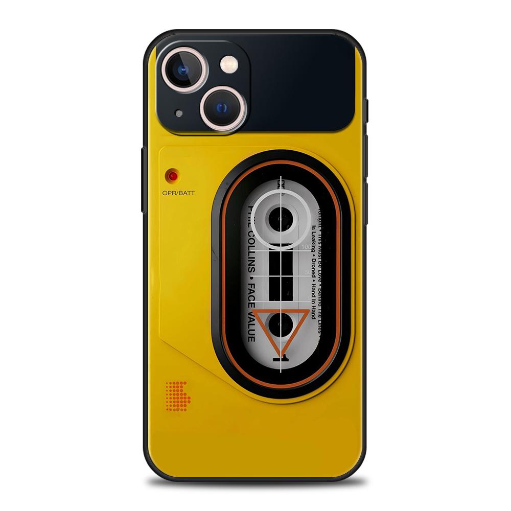 Retro Recording Device Printed Phone Case Cover for iPhone 16 15 14 13 12 Pro Max 11 Pro Max 7 8 Plus XS XR Soft TPU Shell Capas