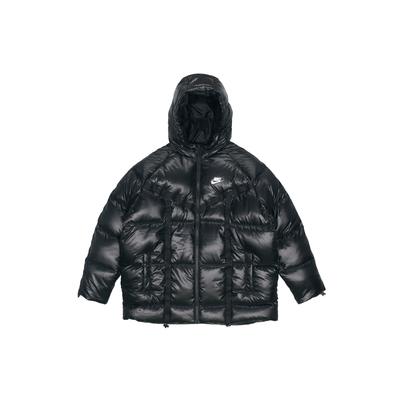 Теплая куртка-пуховик с капюшоном и логотипом, женская, черная DD4653-010