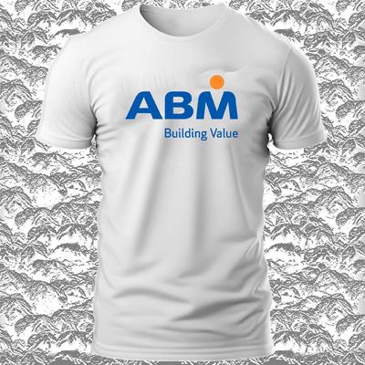 Мужская футболка с логотипом ABM Building Industries, смешная, размеры S-5XL, сделано в США, унисекс