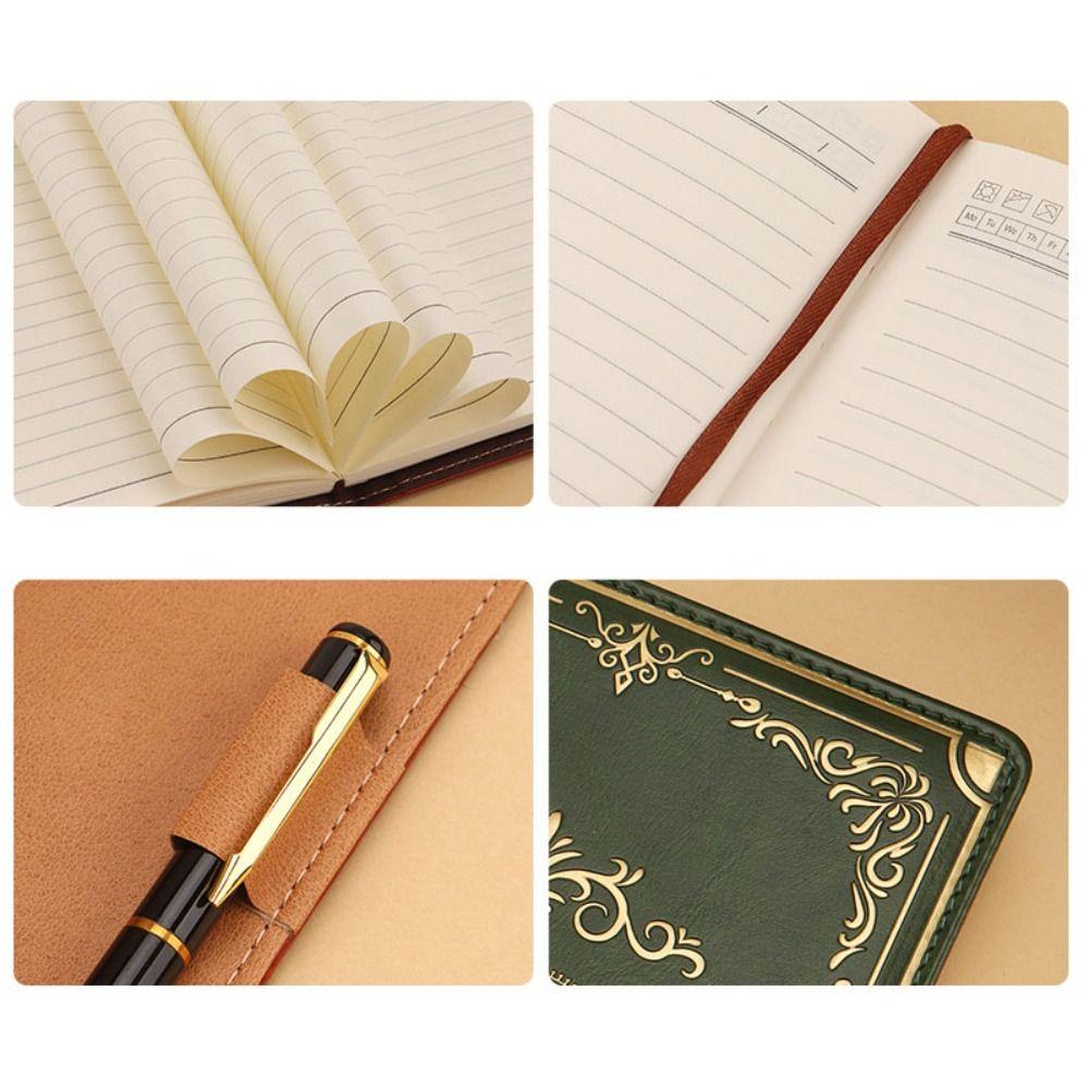 Flower Cover Journal Notebook With Lock PU Leather Personal Notebook  School Supplies