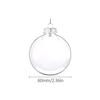6/8/10Cm Plastic Transparent Christmas Ball Home Xmas Year Party Decoration Diy Clear Fillable Tree Hanging Pendant Ornament