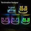 Marshmello LED Glow Mask - DJ Festival & Halloween Party Headgear
