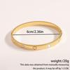 High-Grade Gold Electroplated Titanium Steel Love Diamond Bracelet for Ladies - Fashionable and Non-Fading Jewelry Piece