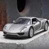 5-дюймовая имитация изысканных литой игрушечной машинки Porsche 918 Spyder Supercar RMZ city 1:Модель из 36 сплавов с откатным механизмом