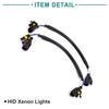 ACROPIX Car HID Xenon Extension High Voltage Wire Cable Wire Harness Length 35cm Black 2pcs