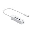 Хаб Buffalo Gen 1 с магнитом, совместимый с iPhone BSH4U325C1WH, USB-C 3.2, Питание от шины, Верхнее крепление, 16, Белый,