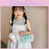 Fashionable Mini Shoulder Bag For Kids With Cute Bow Design And Trendy Chain Strap