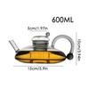 Стеклянный чайник с заварочным устройством для чая, термостойкий, многофункциональный, для заваривания листьев чая, практичные бытовые принадлежности для напитков