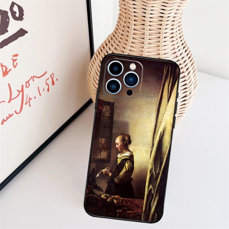 Чехол для телефона Johannes Vermeer для iPhone 16 Pro Max 15 14 13 11 12 17 Pro Max mini 15 16 Plus 16e 17 Air Cover
