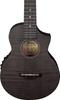 IBANEZ Concert Size Electric Ukulele Ice [Black Flat] UEW12E-BIF