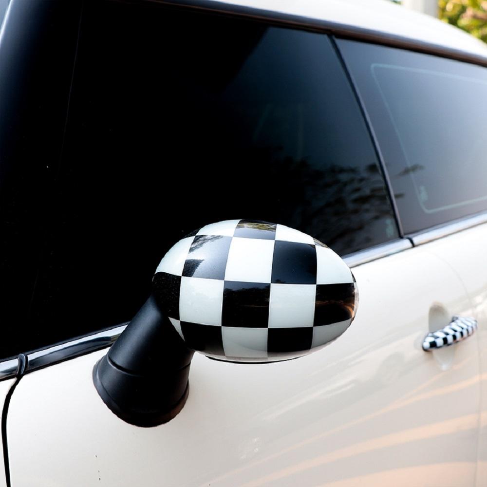 Для Mini One Cooper S хэтчбек кабриолет R50 R52 R53 черный флаг чехлы для зеркал заднего вида украшения автомобиля автоаксессуары