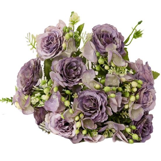 Практичный искусственный цветок пиона, реалистично выглядящий, прозрачная текстура, придает жизненную силу