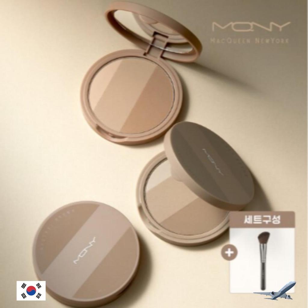 MQNY MACQUEEN NEWYORK FAKE UP 3 COLOR SHADING 9g + SAHDING BRUSH