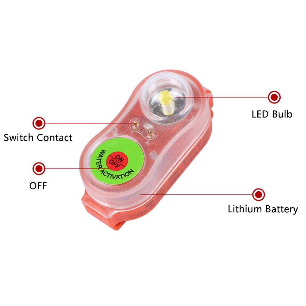 Спасательный жилет со стробоскопическим светом, оборудование для выживания за бортом, жилет для выживания за бортом