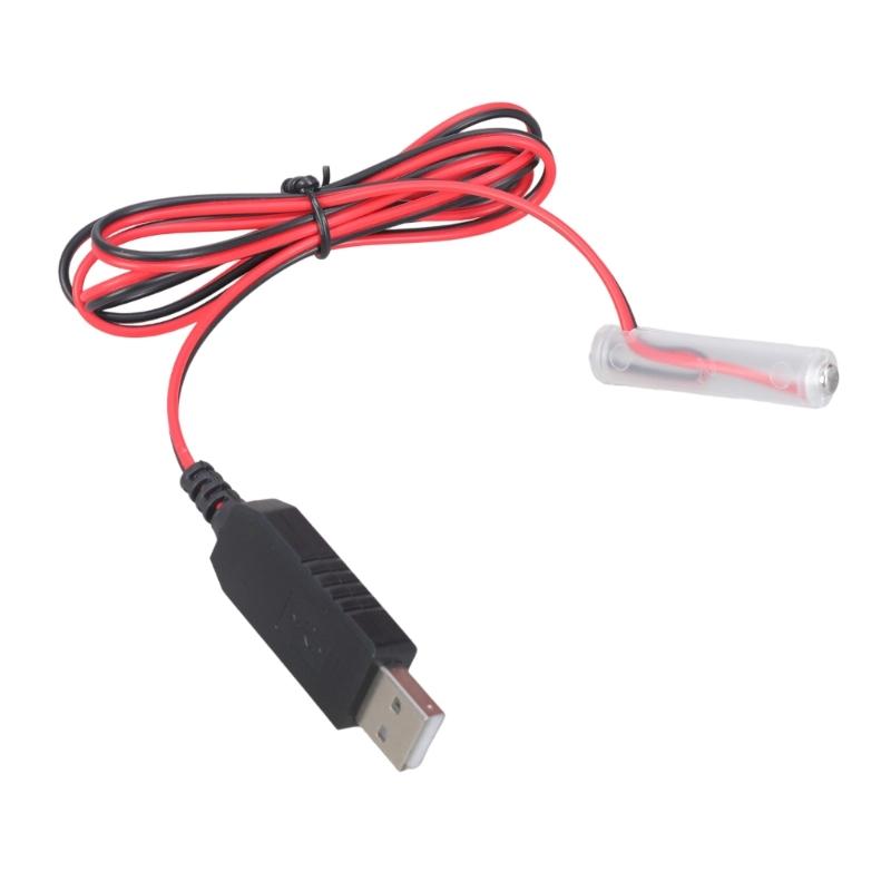 USB на 1,5 В 3 А LR03 Заменитель батарейки Шнур питания для электронных игрушек, часов, термометров, светодиодных фонарей