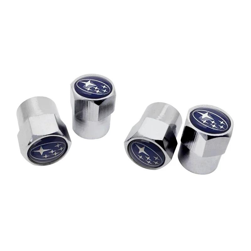 Car Exterior Wheel Valve Air Caps Tyre Stem Protection Cover for Subaru STI Forester XV Outback Impreza Legacy WRX BRZ Tribeca WW4
