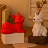 Набор для изготовления 3D-свечей в виде лисы - Форма в мультяшном стиле DIY для ароматических свечей и поделок из смолы, Домашний настольный декор, Материалы для изготовления свечей