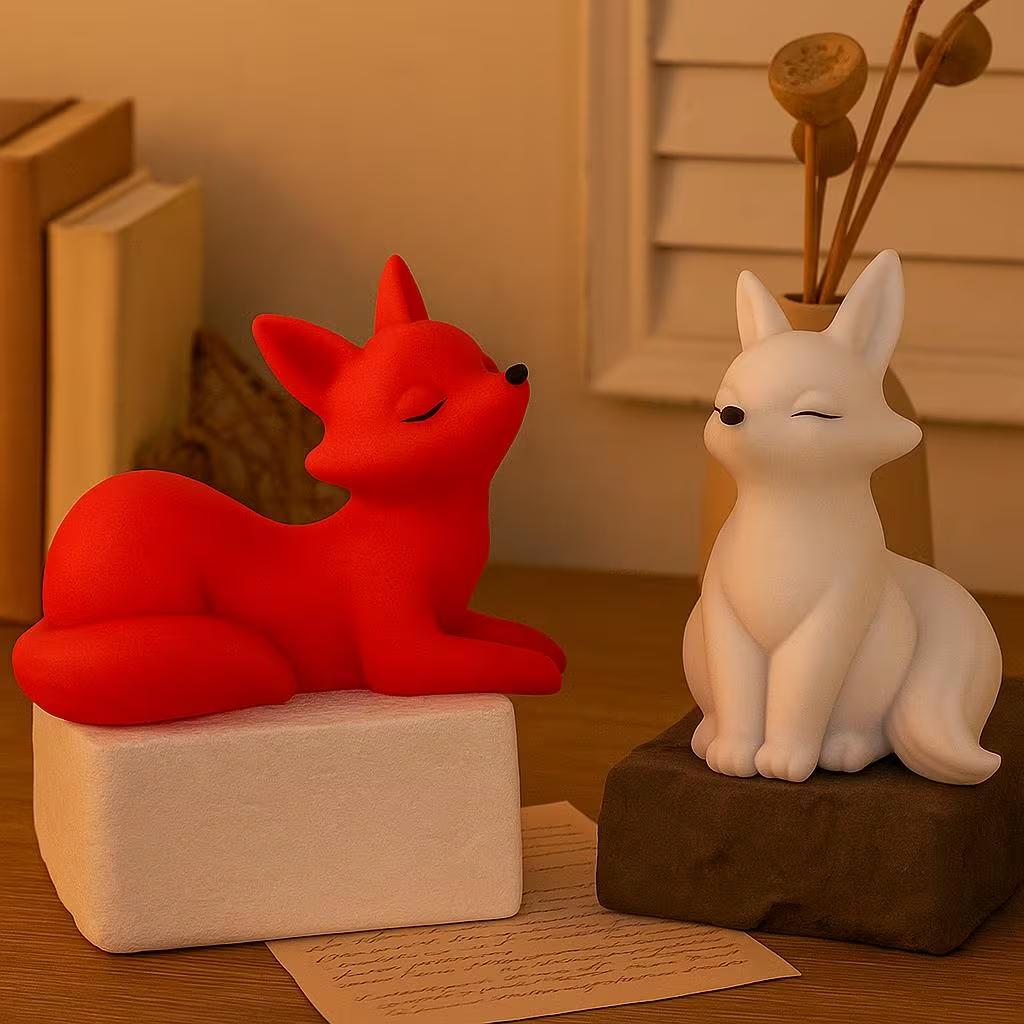 Набор для изготовления 3D-свечей в виде лисы - Форма в мультяшном стиле DIY для ароматических свечей и поделок из смолы, Домашний настольный декор, Материалы для изготовления свечей