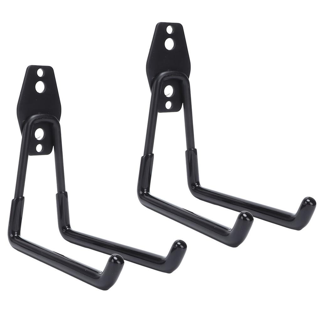 2Pcs Garage Hooks Multipurpose Wall Mount Garage Storage Hanger Organizer with 2 Hooks Style B 13cm