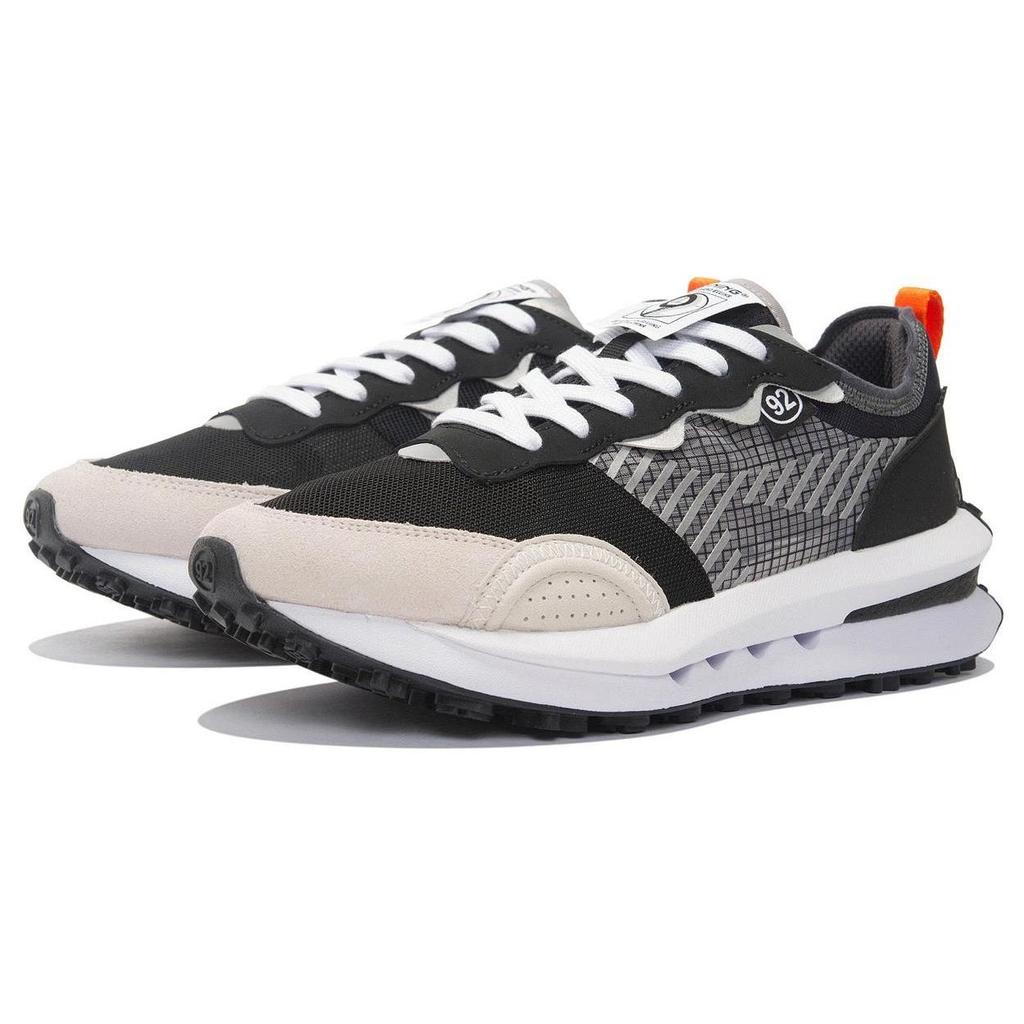Li Ning Fangyuan V2 амортизирующие нескользящие износостойкие низкие спортивные повседневные туфли мужские кроссовки черные белые AGCS025-2