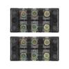 Terminal Strip Dual Row Screw Clamp Wire Terminal Block with Clear Cover for Bridge Lighting 60A