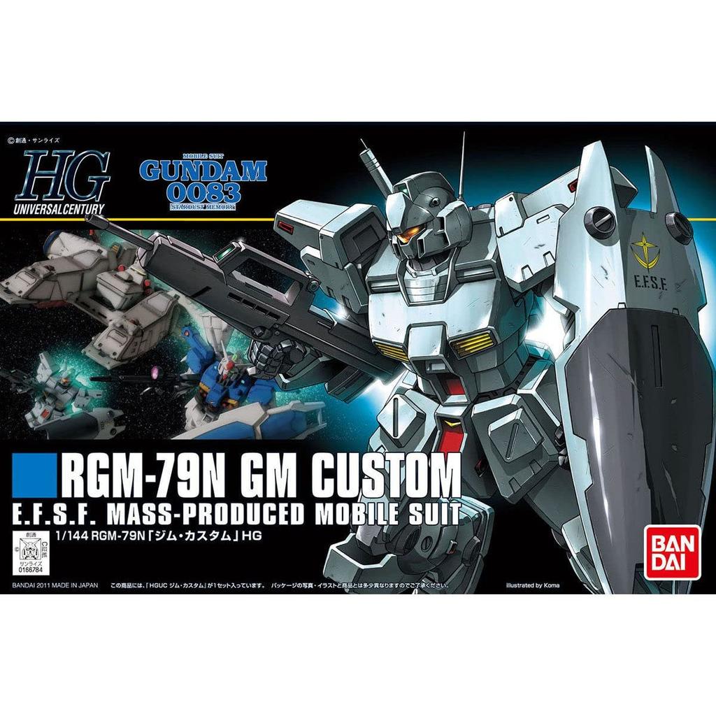 BANDAI SPIRITS HGUC Мобильный костюм Гандам 0083 Джим Масштабная пластиковая модель RGM-79N 1/144 с цветовой кодировкой