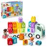 Игрушка LEGO Duplo Город Грузовик с алфавитом, Подарок на день рождения, Образовательные кубики, для Мальчиков и Девочек, Возраст 1,5, 2 и 4 года, Транспортное средство, Миниатюрная машина, Кукла,