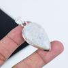Подвеска из натурального радужного лунного камня из стерлингового серебра 925 пробы - грушевидный дизайн ручной работы, повседневная бижутерия в подарок