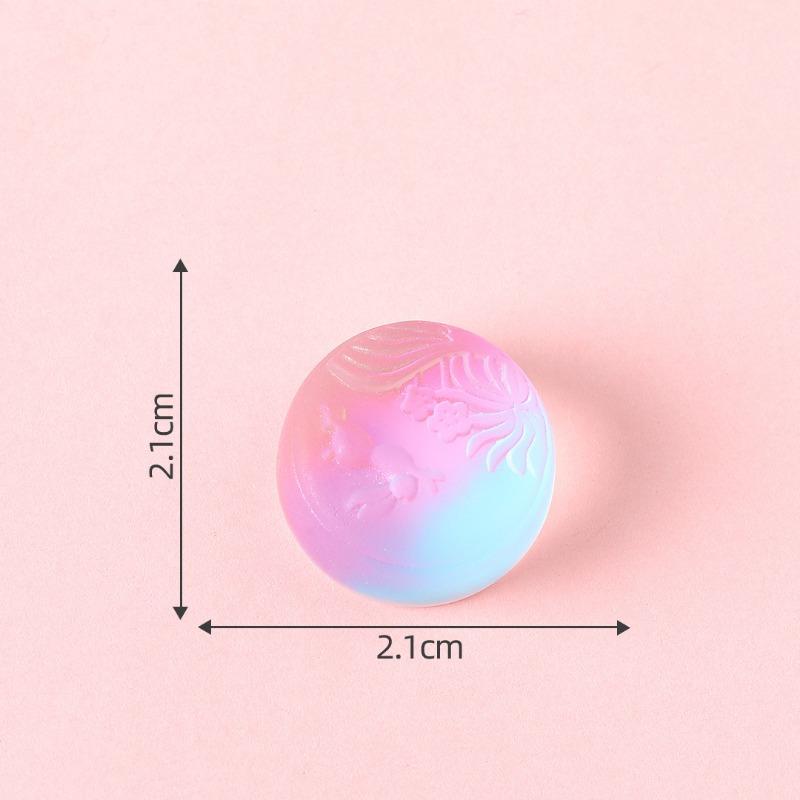 Ice-clear Mooncakes and Fruit Cream Glue Fridge MagnetsDecorative Accessories Materials Slightly Miniaturized Ornaments