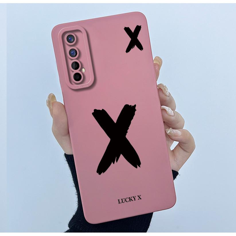 Для Realme 7 RMX2155 7 Pro RMX2170 Чехол Счастливой Начальной Буквой Мягкий Силиконовый Матовый Чехол для Телефона для Realme7 RMX2151 корпус
