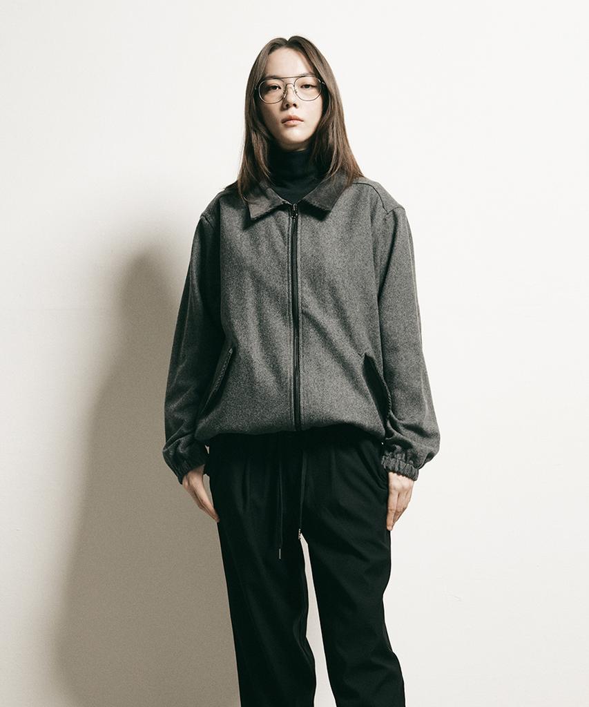 Ffeff Studio Wool Half Zip-Up Jacket (Gray)