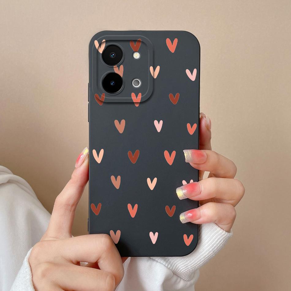 Чехол для Vivo Y28 Y28S Простой с бабочкой Высококачественная задняя крышка из жидкого силикона для Vivo Y 28 4G 5G Полная защита корпуса телефона