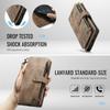 For Samsung Galaxy S25 Edge Phone Cases with Strap CASEME C30 Zipper Multiple Card Holder PU Leather Cover