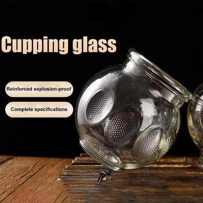 1 шт., стеклянный набор для баночной терапии, профессиональное оборудование для вакуумной баночной терапии, толстые китайские акупунктурные точки, снимающие усталость